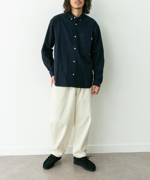 URBAN RESEARCH Sonny Label（アーバンリサーチサニーレーベル）の「シャギーオックスボタンダウンシャツ（シャツ/ブラウス・メンズ・ネイビー/オフホワイト/グレー/グレー系その他・LARGE/X-LARGE/MEDIUM）」の7枚目の写真