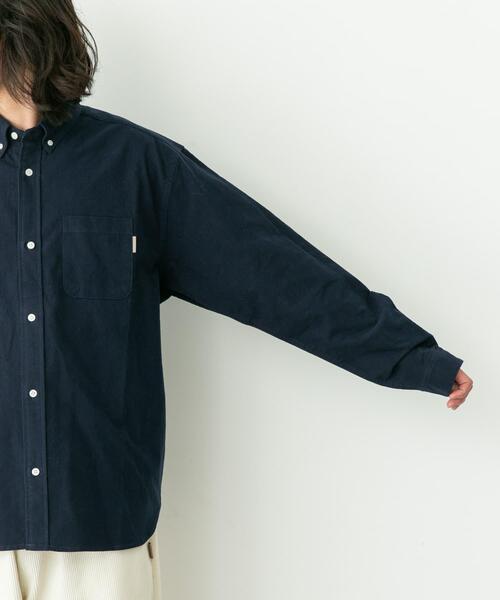 URBAN RESEARCH Sonny Label（アーバンリサーチサニーレーベル）の「シャギーオックスボタンダウンシャツ（シャツ/ブラウス・メンズ・ネイビー/オフホワイト/グレー/グレー系その他・LARGE/X-LARGE/MEDIUM）」の12枚目の写真