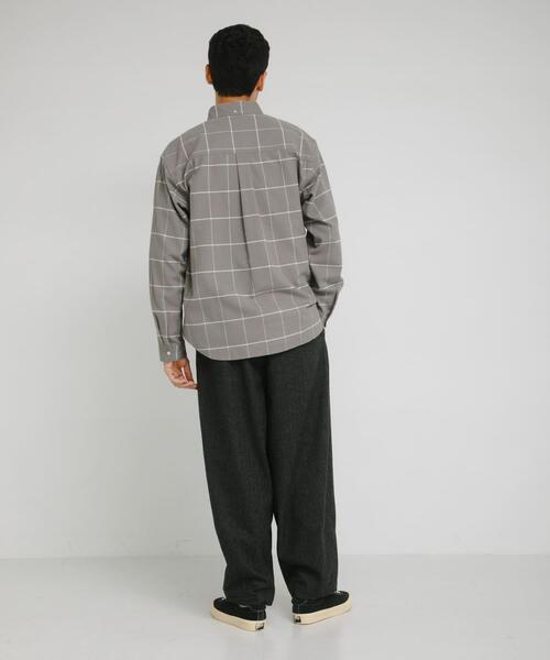 URBAN RESEARCH Sonny Label（アーバンリサーチサニーレーベル）の「シャギーオックスボタンダウンシャツ（シャツ/ブラウス・メンズ・ネイビー/オフホワイト/グレー/グレー系その他・LARGE/X-LARGE/MEDIUM）」の20枚目の写真