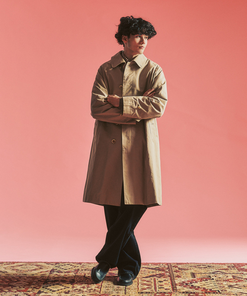 MOONLIGHT CLOTHING】 Balmacaan coat / バルマカーンコート（ステン