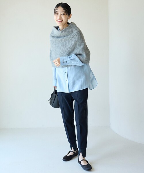 UNFILO(アンフィーロ)の「【東レ開発素材にリニューアル!】beauty warm 最愛ジョグパン(その他パンツ・レディース・ネイビー系/ブラック系/アイボリー系・X-SMALL/XX-SMALL/LT/LARGE/SMALL/SS/LS/L/MT/MEDIUM/MS/ST)」の10枚目の写真