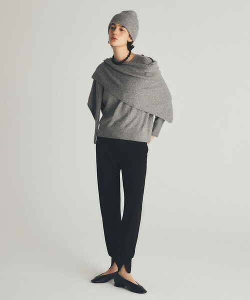 UNFILO(アンフィーロ)の「【東レ開発素材にリニューアル!】beauty warm 最愛ジョグパン(その他パンツ・レディース・ネイビー系/ブラック系/アイボリー系・X-SMALL/XX-SMALL/LT/LARGE/SMALL/SS/LS/L/MT/MEDIUM/MS/ST)」の11枚目の写真