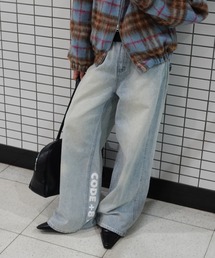 TEEN BOOP | プリントルーズストレートデニム(デニムパンツ)