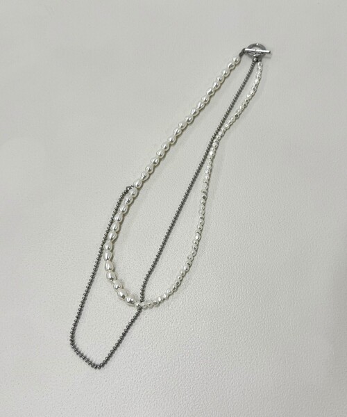fredy emue（フレディエミュ）の「パールチェーンアシメネックレス（ネックレス・レディース・ゴールド/シルバー・FREE）」の7枚目の写真