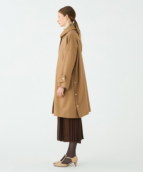 Mackintosh(マッキントッシュ)の「【別注】MACKINTOSH HUMBIE LONG コート(ステンカラーコート・レディース・ブラック/ベージュ・6)」の5枚目の写真