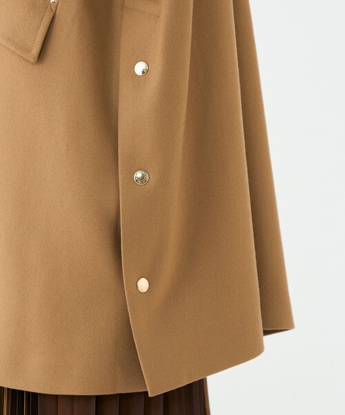 Mackintosh(マッキントッシュ)の「【別注】MACKINTOSH HUMBIE LONG コート(ステンカラーコート・レディース・ブラック/ベージュ・6)」の13枚目の写真