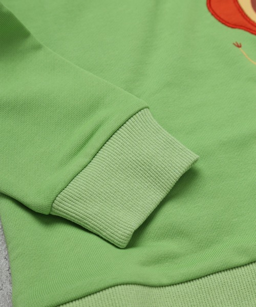 SUNDAYS SUN（サンデイズ サン）の「プリントトレーナー（らいおん）（スウェット・キッズ・グリーン/イエロー・80/90/100/110/120/130）」の6枚目の写真