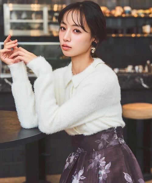 セール】襟付きラメカーディガン（カーディガン/ボレロ）｜SWINGLE