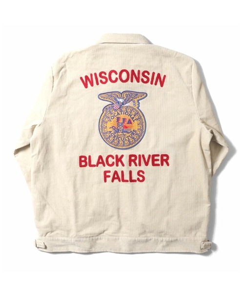 セール】HOUSTON ヒューストン CORDUROY EMBROIDERY FFA JACKET