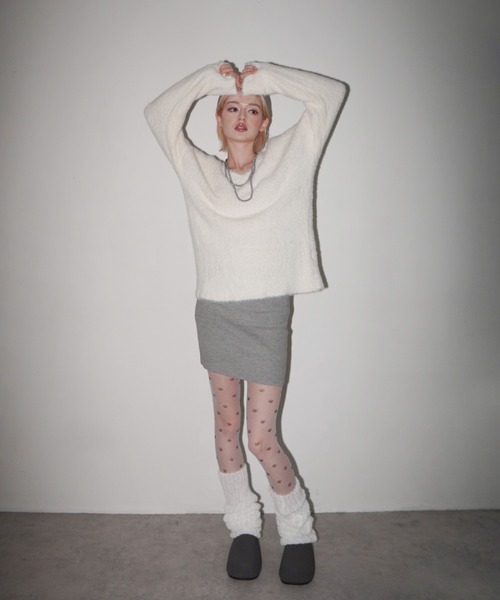 IMARI(イマリ)の「【 IMARI / イマリ 】 リブニット スカート #(スカート・レディース・グレー/ブラック・FREE)」の5枚目の写真