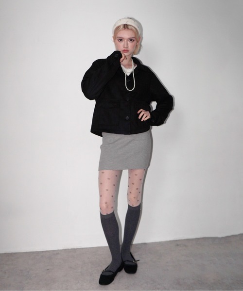 IMARI(イマリ)の「【 IMARI / イマリ 】 リブニット スカート #(スカート・レディース・グレー/ブラック・FREE)」の7枚目の写真