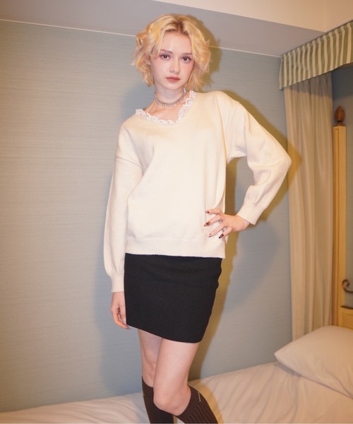 IMARI(イマリ)の「【 IMARI / イマリ 】 リブニット スカート #(スカート・レディース・グレー/ブラック・FREE)」の17枚目の写真