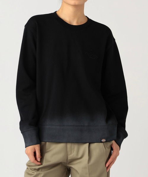 Dickies(ディッキーズ)の「グラデーションクルースウェット(スウェット・レディース・ブラック/ワインレッド・SMALL/MEDIUM)」の1枚目の写真