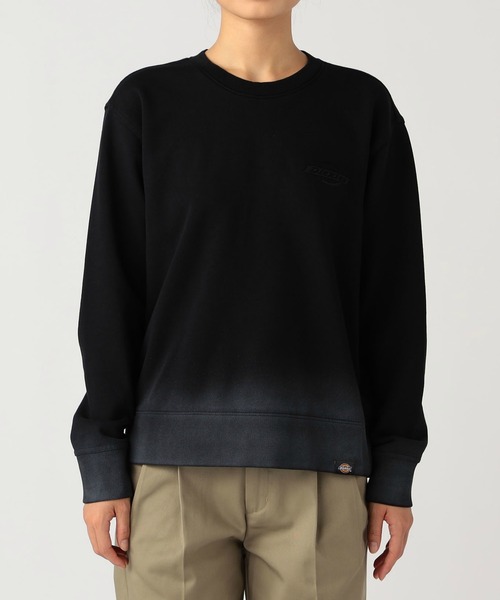 Dickies(ディッキーズ)の「グラデーションクルースウェット(スウェット・レディース・ブラック/ワインレッド・SMALL/MEDIUM)」の17枚目の写真