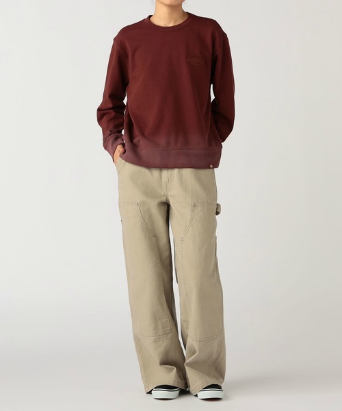 Dickies(ディッキーズ)の「グラデーションクルースウェット(スウェット・レディース・ブラック/ワインレッド・SMALL/MEDIUM)」の11枚目の写真