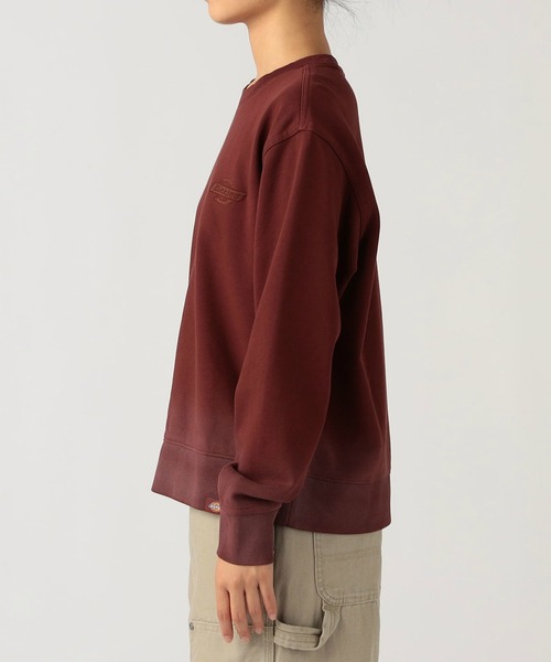 Dickies(ディッキーズ)の「グラデーションクルースウェット(スウェット・レディース・ブラック/ワインレッド・SMALL/MEDIUM)」の8枚目の写真
