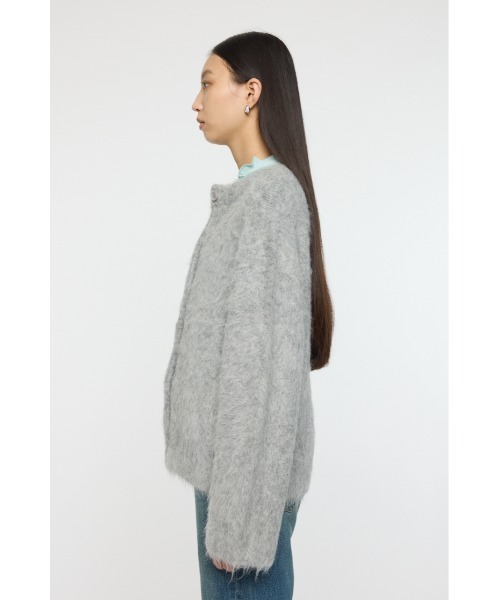 MOUSSY（マウジー）の「ALPACA MIX カーディガン（カーディガン/ボレロ・レディース・アイボリー/ミント/ライトグレー・FREE）」の9枚目の写真