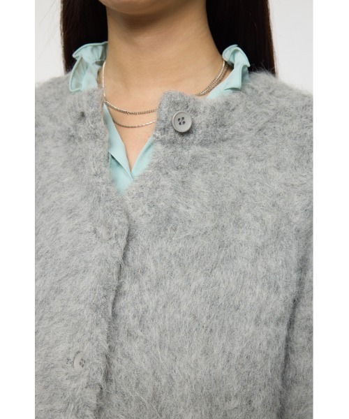 MOUSSY（マウジー）の「ALPACA MIX カーディガン（カーディガン/ボレロ・レディース・アイボリー/ミント/ライトグレー・FREE）」の11枚目の写真