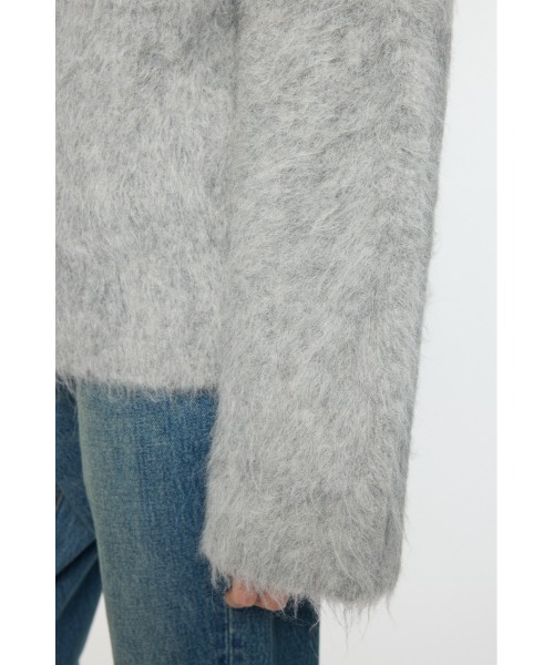 MOUSSY（マウジー）の「ALPACA MIX カーディガン（カーディガン/ボレロ・レディース・アイボリー/ミント/ライトグレー・FREE）」の12枚目の写真