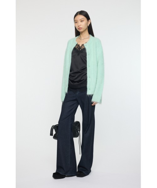 MOUSSY（マウジー）の「ALPACA MIX カーディガン（カーディガン/ボレロ・レディース・アイボリー/ミント/ライトグレー・FREE）」の19枚目の写真