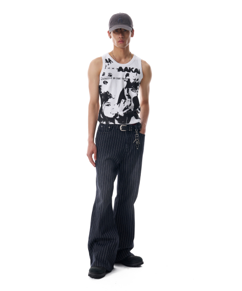 AAKAM（アーカム）の「Striped Flare Denim Pants (Black)（デニムパンツ・レディース・その他・1/2）」の11枚目の写真
