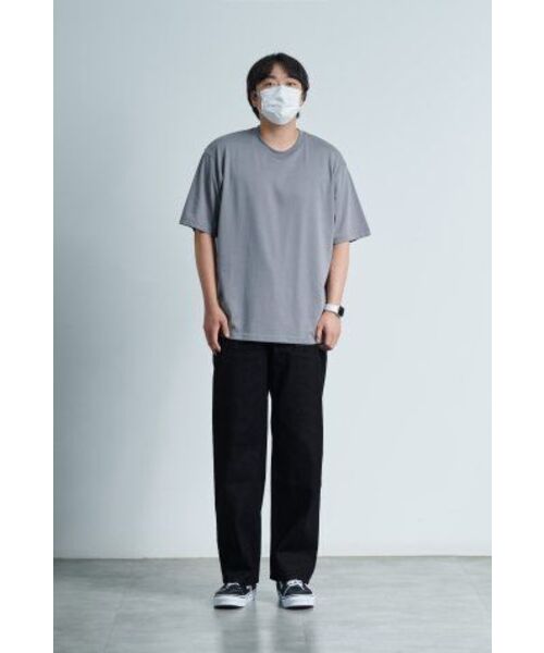 MUSINSA STANDARD（ムシンサスタンダード）の「ワンタックルーズテーパードデニムパンツ[ローブラック]（デニムパンツ・メンズ・その他・29/30/31/33/26/27/28/40/38/42/36/34/32）」の14枚目の写真