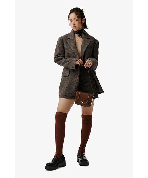 MUSINSA STANDARD WOMAN（ムシンサスタンダードウーマン）の「ウィメンズウールブレンドツイードミニスカート[ブラウン]（スカート・レディース・その他・SMALL/MEDIUM/LARGE/X-SMALL）」の11枚目の写真