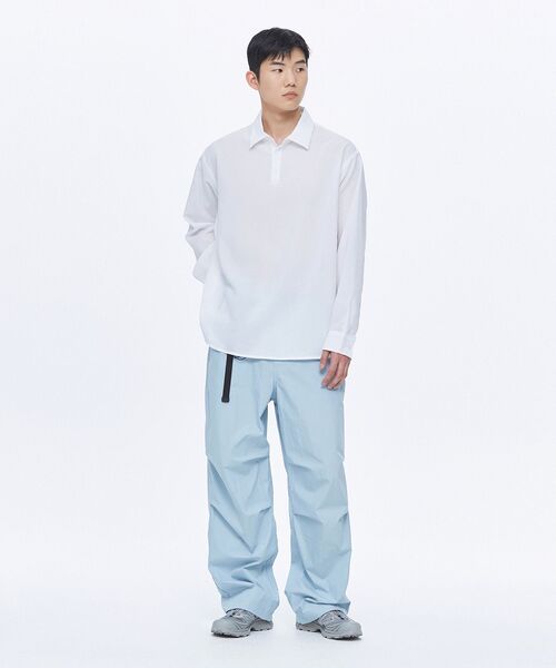 MUSINSA STANDARD（ムシンサスタンダード）の「リラックスドリネンライクトニックシャツ[ホワイト]（シャツ/ブラウス・メンズ・その他・XX-LARGE/SMALL/MEDIUM/LARGE/X-LARGE）」の8枚目の写真
