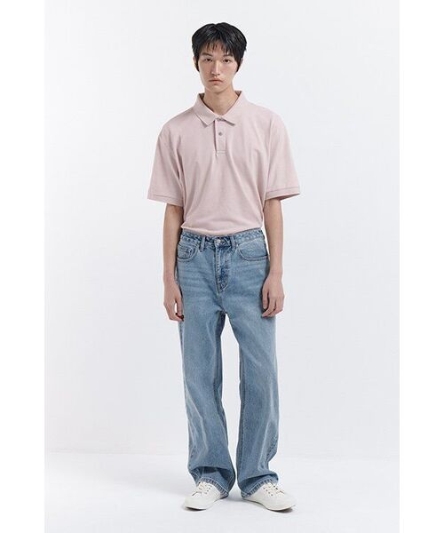 MUSINSA STANDARD（ムシンサスタンダード）の「[クールタンダード] リラックスフィットピケポロシャツ [デザートピンク]（ポロシャツ・メンズ・その他・SMALL/MEDIUM/LARGE/X-LARGE/XX-LARGE）」の8枚目の写真