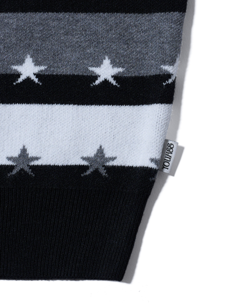 YOUHEE（ユヒ）の「STAR STRIPE CARDIGAN BLACK（ニット/セーター・レディース・その他・FREE）」の7枚目の写真