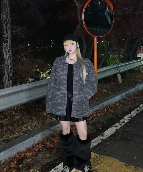 Verdnt（バーダント）の「カモヘリンボーンワークジャケット[チャコール]（デニムジャケット・レディース・その他・SMALL/MEDIUM/LARGE）」の19枚目の写真