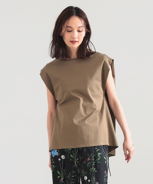 Demi-Luxe BEAMS（デミルクス ビームス）の「【別注】COG THE BIGSMOKE / LISA フレンチスリーブ トップス（Tシャツ/カットソー・レディース・ライトグレー/ブラック/ブラウン系その他2・ONE SIZE）」の3枚目の写真