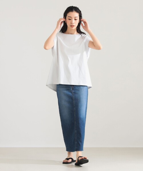 Demi-Luxe BEAMS（デミルクス ビームス）の「【別注】COG THE BIGSMOKE / LISA フレンチスリーブ トップス（Tシャツ/カットソー・レディース・ライトグレー/ブラック/ブラウン系その他2・ONE SIZE）」の4枚目の写真