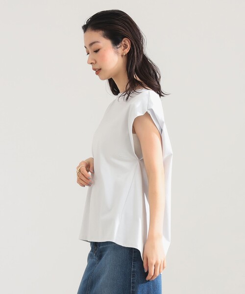 Demi-Luxe BEAMS（デミルクス ビームス）の「【別注】COG THE BIGSMOKE / LISA フレンチスリーブ トップス（Tシャツ/カットソー・レディース・ライトグレー/ブラック/ブラウン系その他2・ONE SIZE）」の8枚目の写真