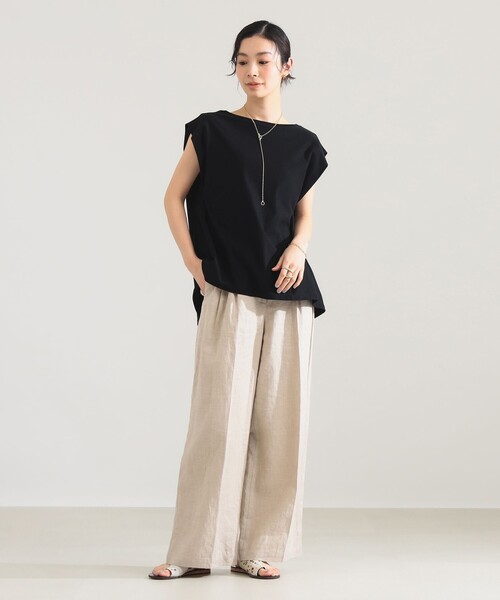 Demi-Luxe BEAMS（デミルクス ビームス）の「【別注】COG THE BIGSMOKE / LISA フレンチスリーブ トップス（Tシャツ/カットソー・レディース・ライトグレー/ブラック/ブラウン系その他2・ONE SIZE）」の10枚目の写真