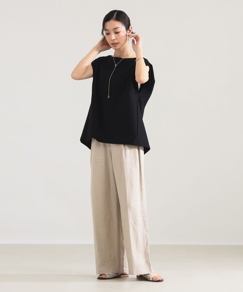 Demi-Luxe BEAMS（デミルクス ビームス）の「【別注】COG THE BIGSMOKE / LISA フレンチスリーブ トップス（Tシャツ/カットソー・レディース・ライトグレー/ブラック/ブラウン系その他2・ONE SIZE）」の11枚目の写真