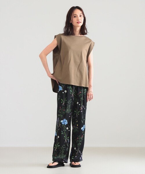 Demi-Luxe BEAMS（デミルクス ビームス）の「【別注】COG THE BIGSMOKE / LISA フレンチスリーブ トップス（Tシャツ/カットソー・レディース・ライトグレー/ブラック/ブラウン系その他2・ONE SIZE）」の14枚目の写真