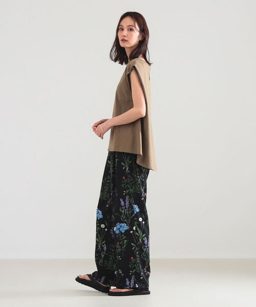 Demi-Luxe BEAMS（デミルクス ビームス）の「【別注】COG THE BIGSMOKE / LISA フレンチスリーブ トップス（Tシャツ/カットソー・レディース・ライトグレー/ブラック/ブラウン系その他2・ONE SIZE）」の15枚目の写真