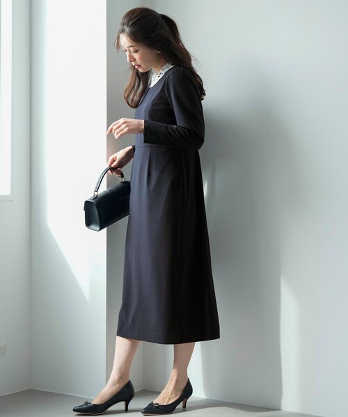 ANY SIS(エニィスィス)の「セレモニーダブルクロス ワンピース(ワンピース・レディース・ネイビー系・X-SMALL)」の8枚目の写真