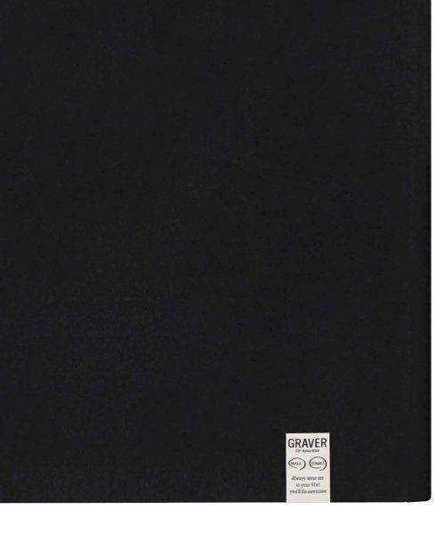 GRAVER（グレーバー）の「[UNISEX]ビッグライフロゴハートスマイルバンファルティ_ブラック（Tシャツ/カットソー・レディース・ブラック・LARGE/MEDIUM/SMALL/X-LARGE）」の6枚目の写真