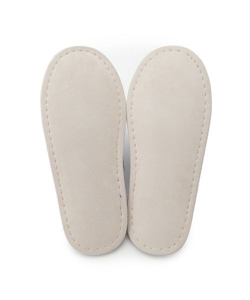 gelato pique（ジェラートピケ）の「【HOMME】スターロゴ総柄キルティングルームシューズ（ルームシューズ/スリッパ・メンズ・ネイビー/クリーム・F）」の10枚目の写真