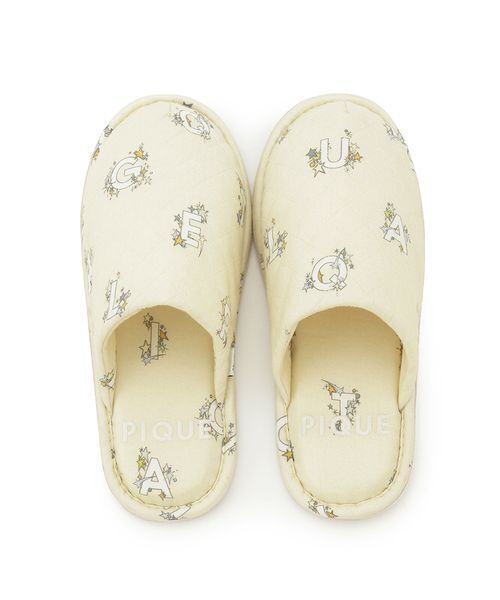 gelato pique（ジェラートピケ）の「【HOMME】スターロゴ総柄キルティングルームシューズ（ルームシューズ/スリッパ・メンズ・ネイビー/クリーム・F）」の11枚目の写真