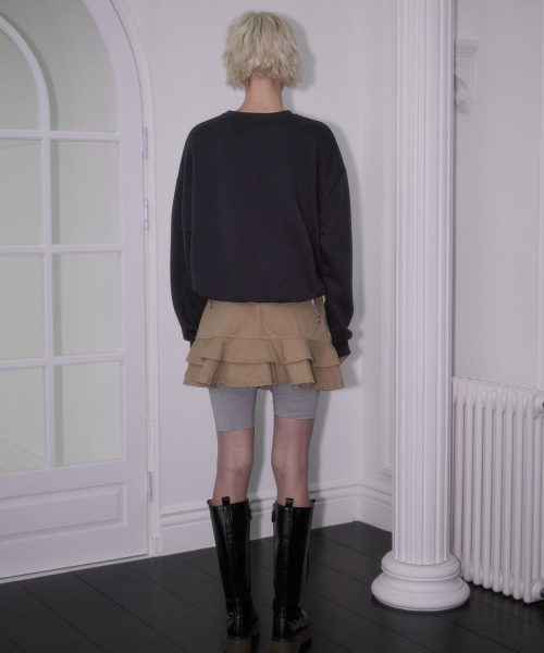 ROSEFRANTZ（ロゼフランツ）の「Patch Ribbon Sweatshirt [Charcoal]（スウェット・レディース・チャコールグレー・OS）」の4枚目の写真