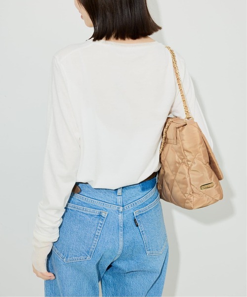 SLOBE IENA（スローブイエナ）の「《追加3》レイヤードフロッキードットスリーブロンTEE（Tシャツ/カットソー・レディース・ホワイト/ブラック・FREE）」の19枚目の写真