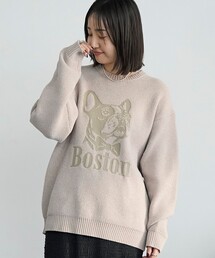 coen | モールドッグジャガードニット【Youtube紹介アイテム】(ニット/セーター)