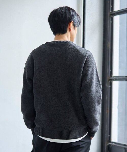 coen（コーエン）の「モールドッグジャガードニット【Youtube紹介アイテム】（ニット/セーター・メンズ・ナチュラル/ダークブラウン/ダークグレー/ロイヤルブルー・S/M/L/XL）」の7枚目の写真