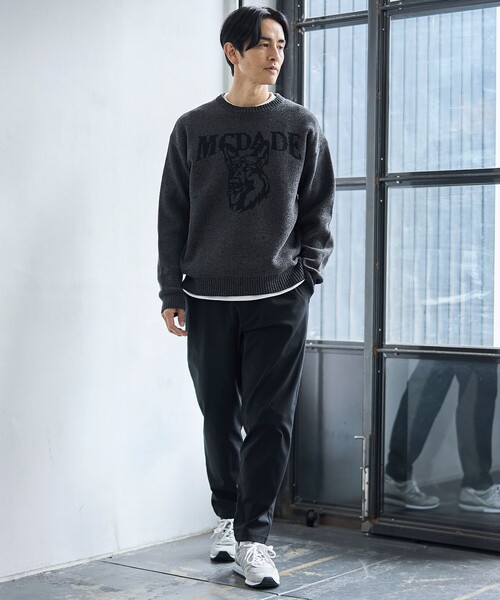 coen（コーエン）の「モールドッグジャガードニット【Youtube紹介アイテム】（ニット/セーター・メンズ・ナチュラル/ダークブラウン/ダークグレー/ロイヤルブルー・S/M/L/XL）」の8枚目の写真