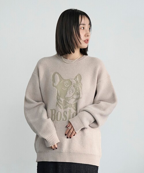 セール】モールドッグジャガードニット【Youtube紹介アイテム