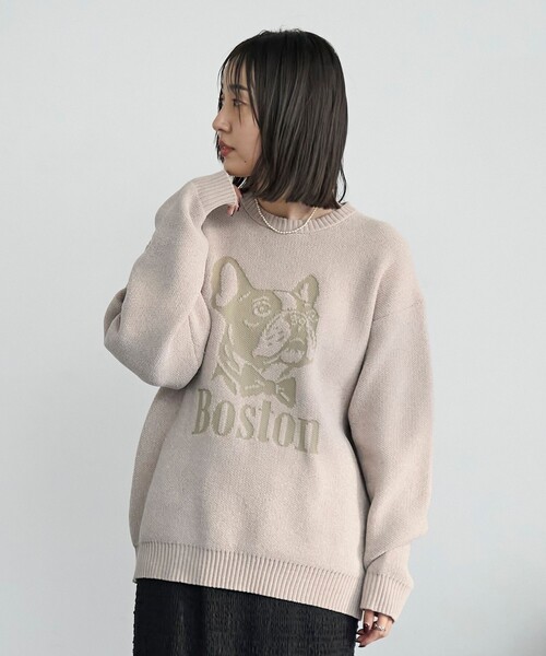 coen（コーエン）の「モールドッグジャガードニット【Youtube紹介アイテム】（ニット/セーター・メンズ・ナチュラル/ダークブラウン/ダークグレー/ロイヤルブルー・S/M/L/XL）」の22枚目の写真