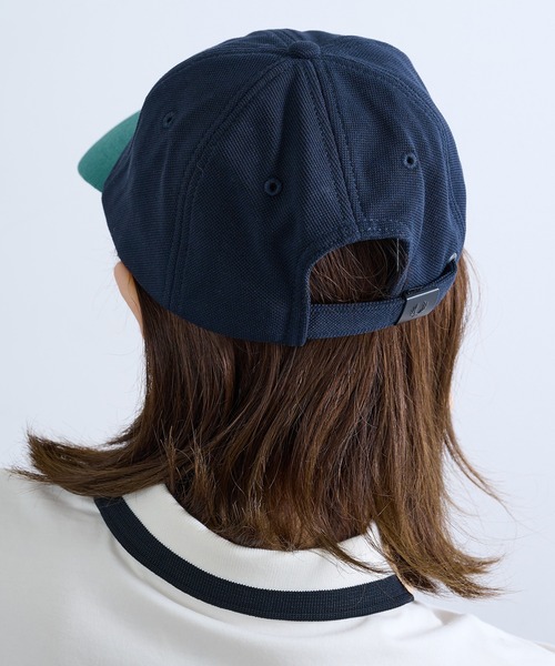 FRED PERRY(フレッドペリー)の「【FRED PERRY】BLOCKED PIQUE CLASSIC CAP HW2303/ブロックド ピケ クラシック キャップ(キャップ・レディース・ホワイト/ネイビー/バーガンディー・FREE)」の19枚目の写真